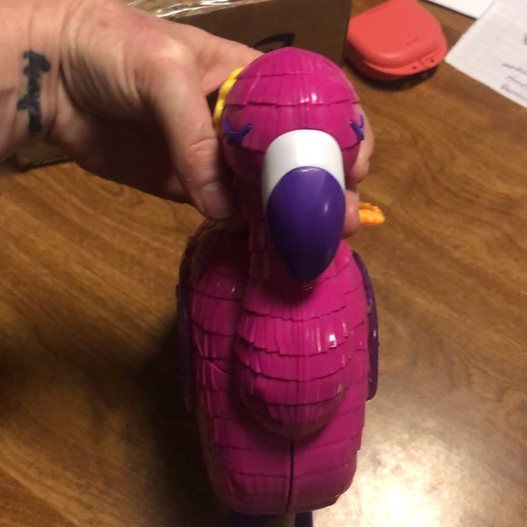 Pink Flamingo 🦩 Polly Pockets Beach Set with Tons of accessories - Picture 4 of 17